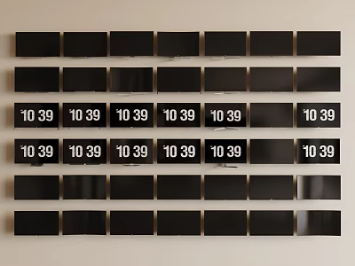 Modern LCD TV Display 3d model