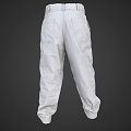 Modern Pants Trousers Scan Pants Clothing Clothes light gray Pants 3d model