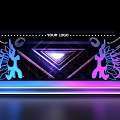 Colorful Stage Design 3d model