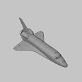 Space Shuttle Design Features White And Black Exterior With Wings And Nose Cone