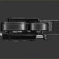 Vintage Electronic Film Camera Featuring Dual Reels And Classic Mechanical Design