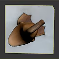 Wooden Duck Sculpture Carving With Standing Pose And White Base