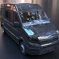 Minibus Bus MPV Commercial Vehicle 3d model