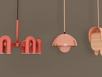 Modern chandelier 3d model