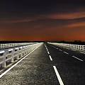 Linfen City Binhe West Road Viaduct Lighting and Rainbow Bridge Lighting 3d model