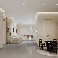 Modern Jewelry Store Interior With Display Niches Wall Clocks And Seating