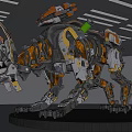 Modern robot science and technology sense mecha toy ornaments robot dog 3d model