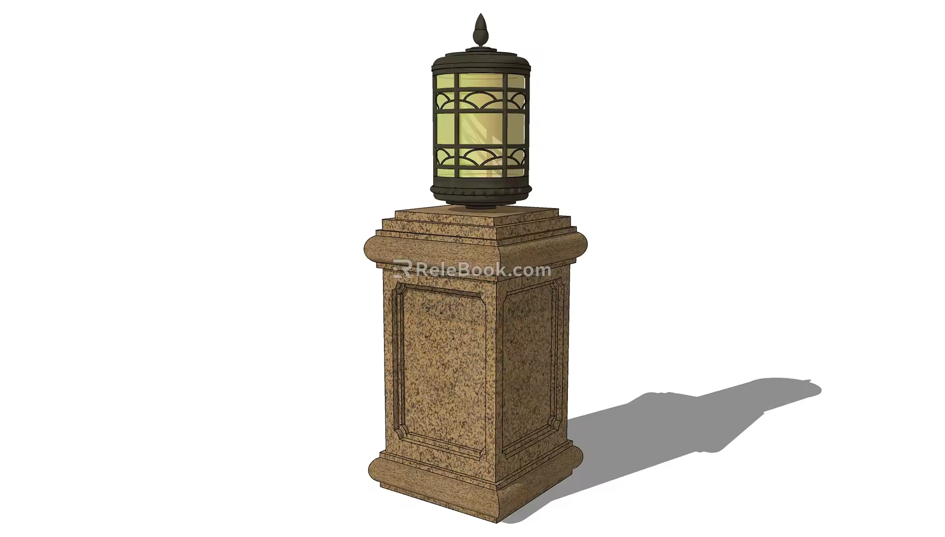 Modern lawn lamp landscape lamp low lamp lantern floor lamp garden lamp 3d model
