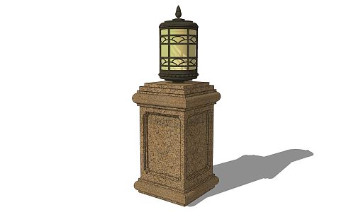 Modern lawn lamp landscape lamp low lamp lantern floor lamp garden lamp 3d model