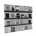 Stylish Diverse Books Magazines With Art Fashion Design Covers On Shelf