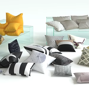 Modern Pillow Cushion 3d model