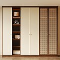 Middle style wardrobe 3d model