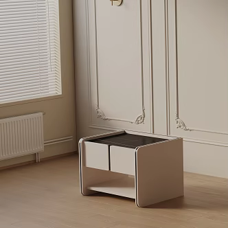 Modern Bedside Cabinet 3d model