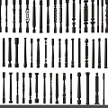 Decorative Railings with Various Ornate and Simple Baluster Designs in Classic Styles