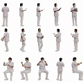 2D Paramedics Characters 3d model