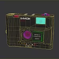3NQWH 250 Vintage Electronic Camera With Lens Flash And Classic Design