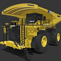 Komatsu 60A Large Yellow Mining Dump Truck With Heavy Duty Tires
