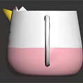 Adorable Unicorn Mug Featuring Rainbow Mane Closed Eyes And Pink Cheeks Design