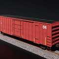 Modern container train container stuffy tank truck box 3d model