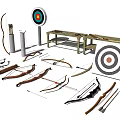 Modern Bow and Arrow 3d model