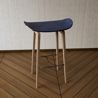 Modern Bar Stool Chair 3d model