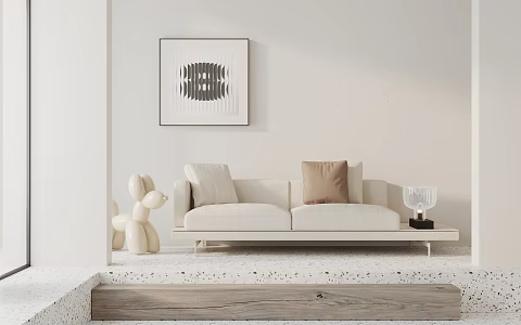 Modern double sofa 3d model