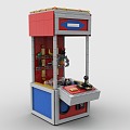 Lego toy blocks grab doll machine 3d model