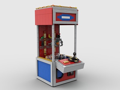 Lego toy blocks grab doll machine 3d model