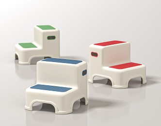 Modern children's chair stool 3d model