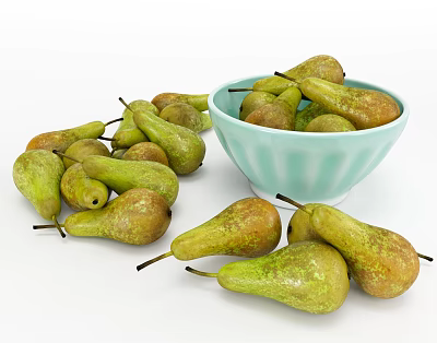 Modern Pear Fresh Fruit Pear 3d model Modern Pear Fresh Fruit Pear 3d model