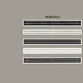 Different Styles of Air Conditioner Air Vents with Grille Design for Home Office Use