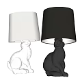 Modern Alien Table Lamp Rabbit Table Lamp 3d model