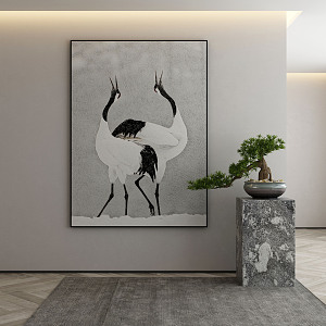 New Chinese Animal Painting Decorative Painting 3d model