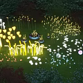 Colorful Outdoor Lights with Various Shapes for Garden Lawn Decorative Illumination