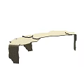 Modern Metal Stool With Curved Design And Unique Leg Structure For Contemporary Spaces