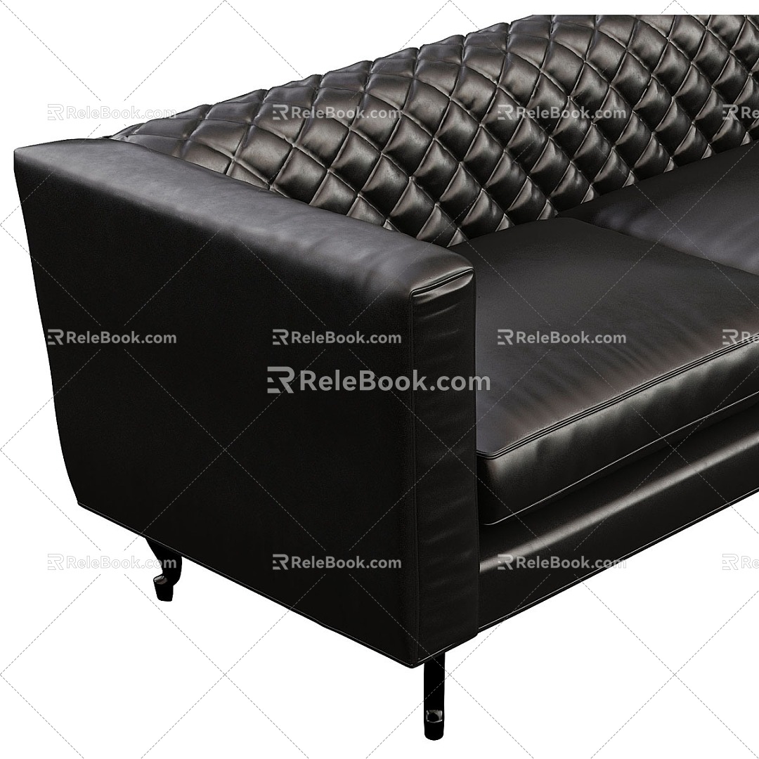 Casual Sofa Casual Sofa Living Room Sofa Multi-Person Sofa Leather Sofa Home Furniture Simple 3d model