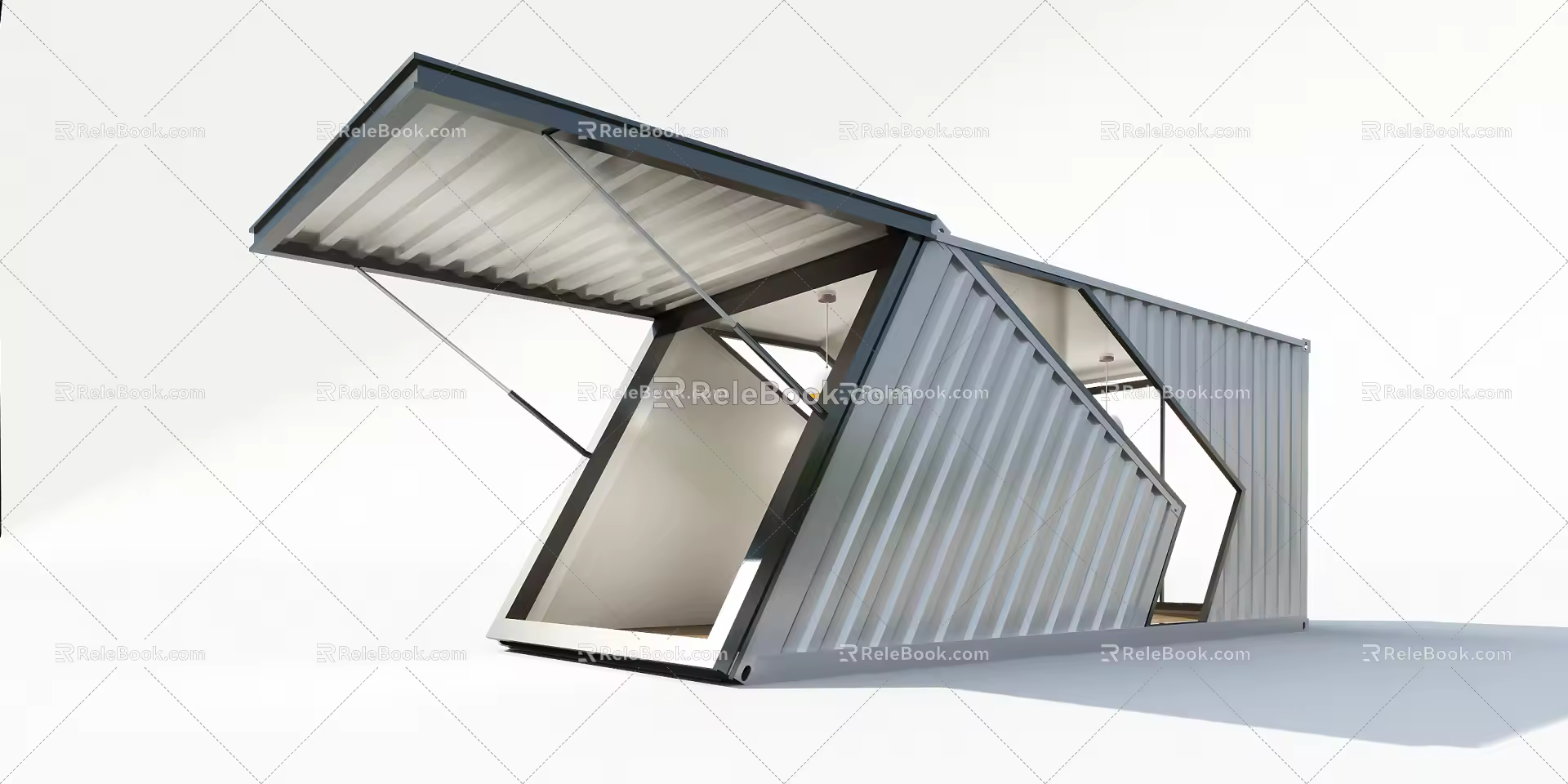 modern container 3d model
