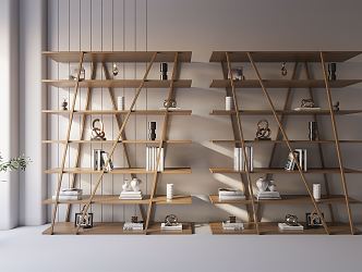 Modern Bookshelf 3d model