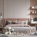 Children's Room Girls Room Cartoon Room Children's Room Girls Bedroom 3d model