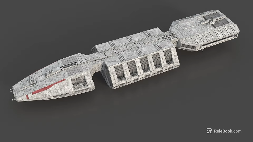 Highly Detailed 3D Sci Fi Spaceship Model With Futuristic Exterior Design 3d model 