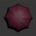 Pink Umbrella With Frilled Edges And Stylish Design For Daily Use