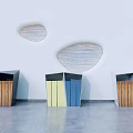 Modern trash can 3d model