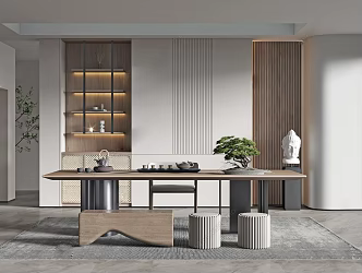 New Chinese Tea Room 3d model