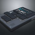 Modern Electronic Control Panel With Multiple Tactile Buttons And LED Display Screen