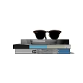 Stacked Hardcover Books With Eyeglasses On Top For Reading And