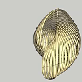 Creative lamp special-shaped lamp shell lamp art 3d model