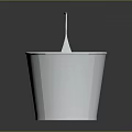 Practical Metal Bucket With Silver Body And Orange Handle For Home Daily Use