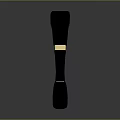 Modern Black and Gold Computer Headphones with Over ear Design and Gold Earpads