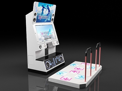 Dancing machine game machine entertainment equipment model