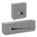 Stylish Modern TV Stand Collection Featuring Black Gray Hues And Geometric Details